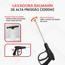 Carregar imagem no visualizador da galeria, Lavadora de Alta Pressão Balmann + BRINDES: Kit de Engates e Limpeza Profissional