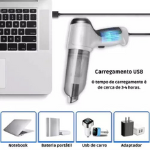 Carregar imagem no visualizador da galeria, Aspirador De Pó Portátil Sem Fio 3 em 1