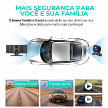 Carregar imagem no visualizador da galeria, WyzeAuto - Multimídia portátil com Câmera Frontal + BRINDE Câmera de Ré