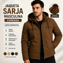 Carregar imagem no visualizador da galeria, UrbanShield™ | Jaqueta Premium Forrada com Capuz Removível