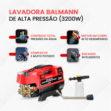 Carregar imagem no visualizador da galeria, Lavadora de Alta Pressão Balmann + BRINDES: Kit de Engates e Limpeza Profissional
