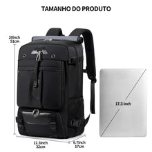 Carregar imagem no visualizador da galeria, Mochila Viagem 60L Impermeável Multifuncional com Carregador e Compartimento Sapatos
