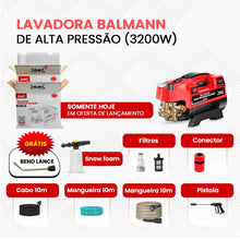 Carregar imagem no visualizador da galeria, Lavadora de Alta Pressão Balmann + BRINDES: Kit de Engates e Limpeza Profissional
