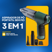 Carregar imagem no visualizador da galeria, Aspirador De Pó Portátil Sem Fio 3 em 1
