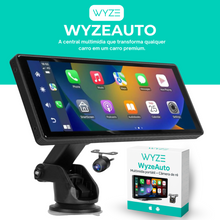 Carregar imagem no visualizador da galeria, WyzeAuto - Multimídia portátil com Câmera Frontal + BRINDE Câmera de Ré
