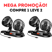 Carregar imagem no visualizador da galeria, COMPRE 1 LEVE 2 Ventilador Duplo para Carros - AirDuo®️
