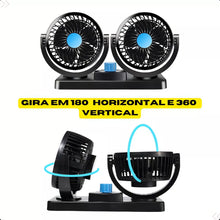 Carregar imagem no visualizador da galeria, COMPRE 1 LEVE 2 Ventilador Duplo para Carros - AirDuo®️
