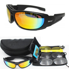 Carregar imagem no visualizador da galeria, Óculos Para Motociclista Com Adaptação Para Lentes de Grau Dia e Noite | 4 Lentes
