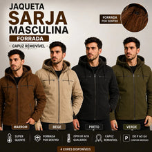 Carregar imagem no visualizador da galeria, UrbanShield™ | Jaqueta Premium Forrada com Capuz Removível
