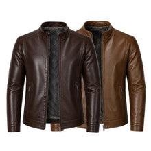 Carregar imagem no visualizador da galeria, [LEVE 2 PAGUE 1] Jaqueta Masculina Vossler em Couro Legítimo Premium +BRINDES: Relógio, Cinto e Carteira
